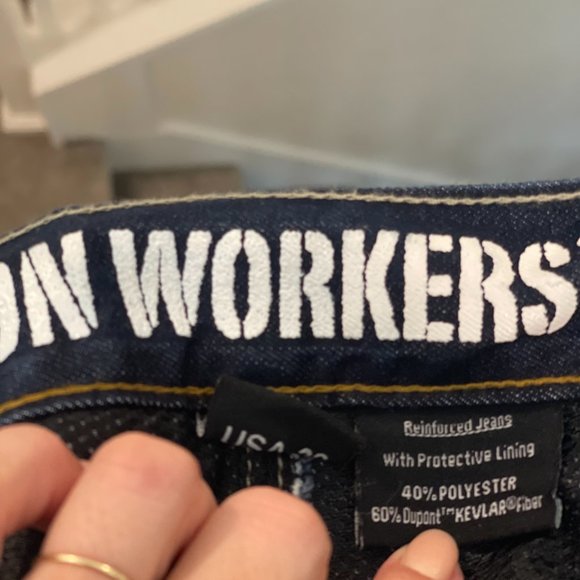 NWOT protective Armor 10938 Men's Iron Workers Motorcycle Jeans size 32 - Picture 6 of 6